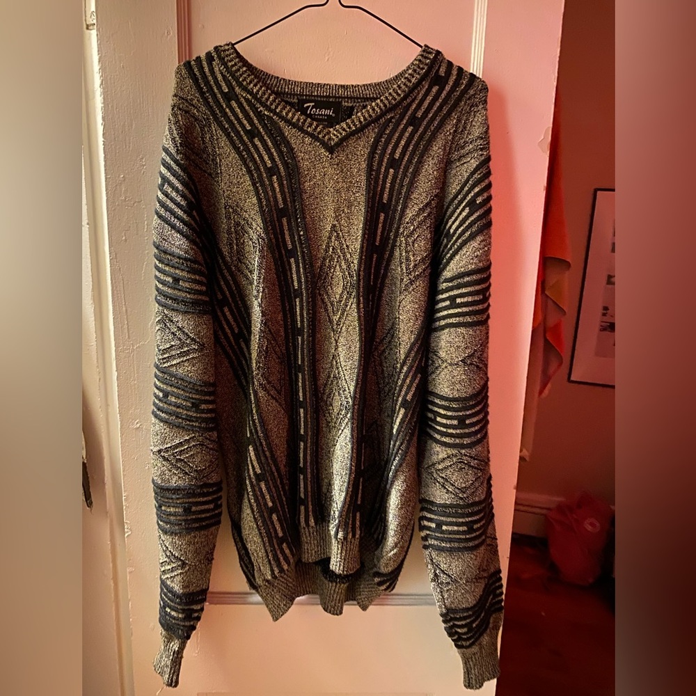 Vintage Tosani Coogi Style Sweater